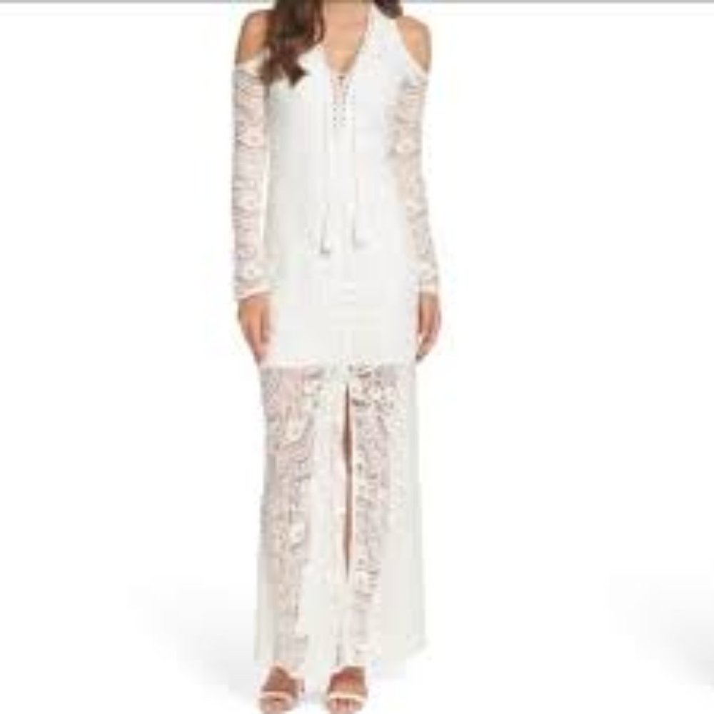 NWT Foxiedox lacy boho style maxi dress! Size: S